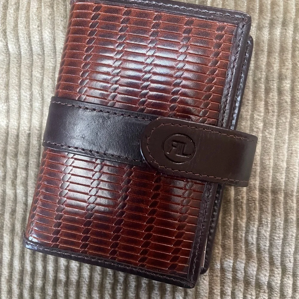 ❤️ Italian leather notepad holder with pen/ motion- great Father’s Day gift